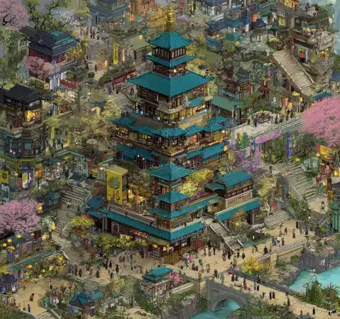 都市奇幻题材漫画展签封面，画面以夜色街景与发光符号为主