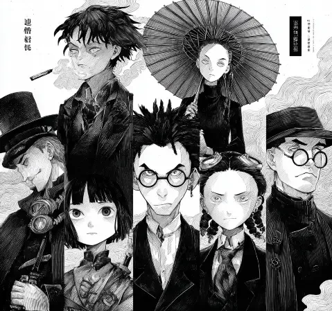 日常治愈题材的漫画画面，表现平静生活与温暖场景